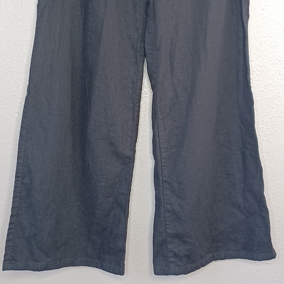 Tysa Designs Linen Blend Lagenlook Wide Leg Pants - Picture 4 of 13